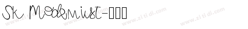 Sk Modemist字体转换